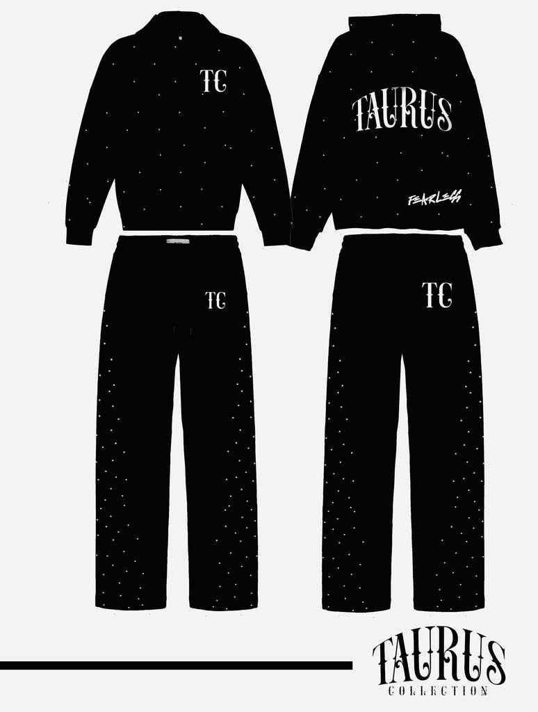 SIGNATURE EMBELLISHED HODDIE&JOGGERS SET